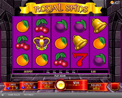 royal casino free spins|Royal Spins Slot Machine » Free Play in Demo by IGT.